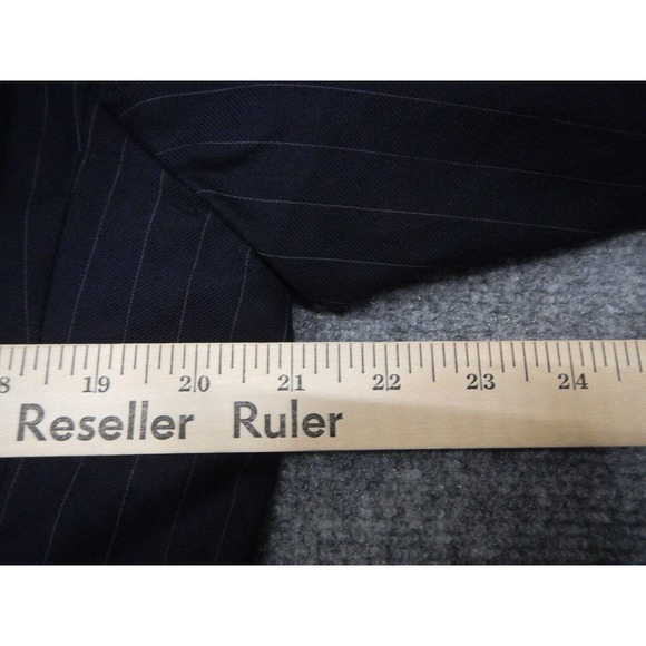 Jos. A Bank Blazer Men's Size 40R‎ Dark Blue Pinstripe Premium Collection Wool - Picture 8 of 9